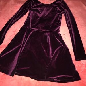 Velvet purple dreSs